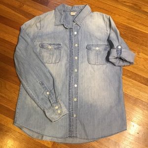 J.Crew Chambray Top Size 10